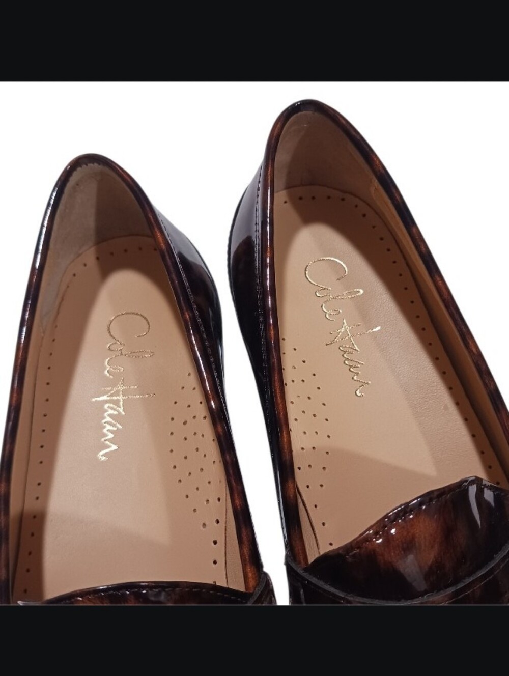 Cole Haan Tortoise Shell Patent Leather Loafer - Picture 8 of 12